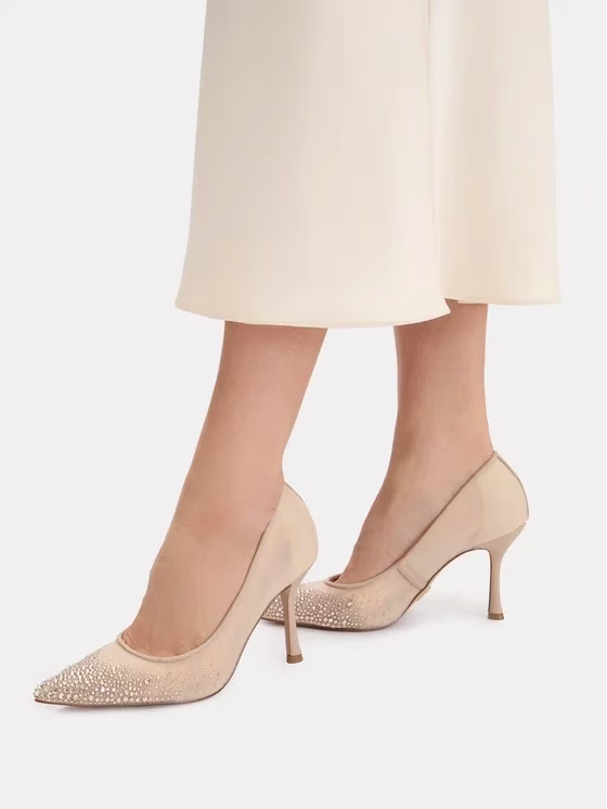 Steve Madden Γόβες Χρυσές Σαμπανί με Στρας SM11003845-242 CHAMPAGNE Σαμπανί - 38 3