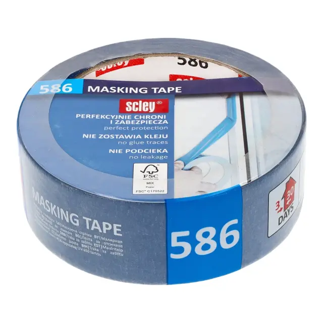 SCLEY 586 ΧΑΡΤΟΤΑΙΝΙΑ ΜΠΛΕ 38MM X 33M 2