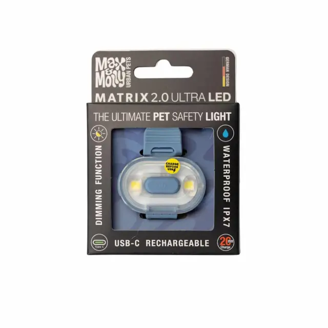 Max & Molly Matrix 2.0 Ultra LED Safety light Ocean Μπλε