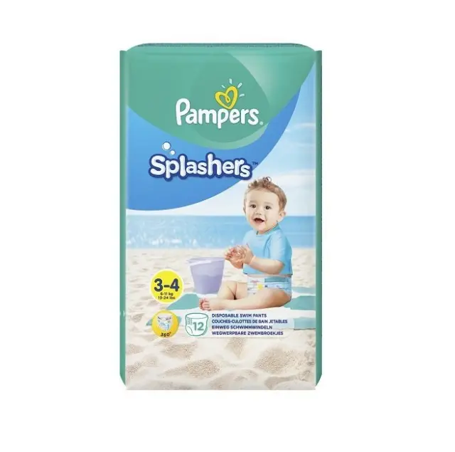 Pampers Splashers No 3-4 (6-11kg) Πάνα-Μαγιό μίας Χρήσης, 12τμχ