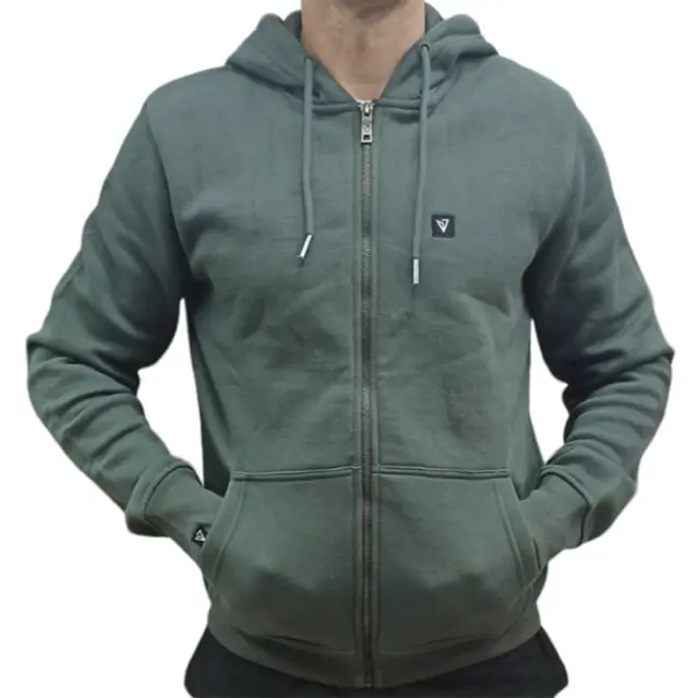 Magnetic North Zipper Hoodie Basic (50012-Thyme) - Λαδί - S