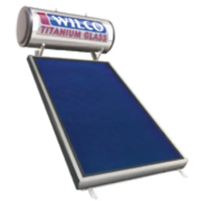 Hλιακός Θερμοσίφωνας Wilco 200lt/2.75m² Glass Τριπλής Ενέργειας με επιλεκτικό Συλλέκτη & Security Κρύσταλα