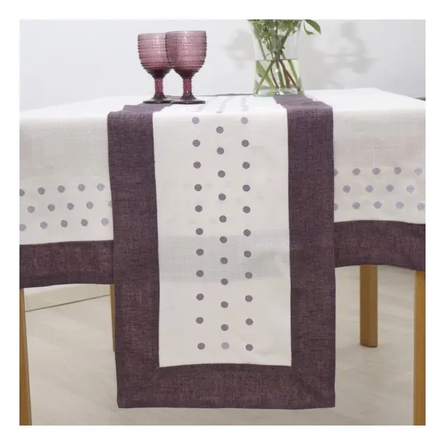 Τραπεζομάντηλο Dimeco 140x140 15230 Purple 3
