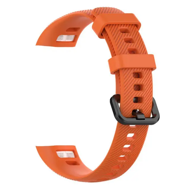 Λουράκι Σιλικόνης για Huawei Honor Band 4/ 5 (95.6mm +124.8mm) Πορτοκαλί OEM 2