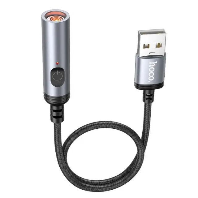HOCO cigarette lighter for USB A UA30 0,3 m black 2