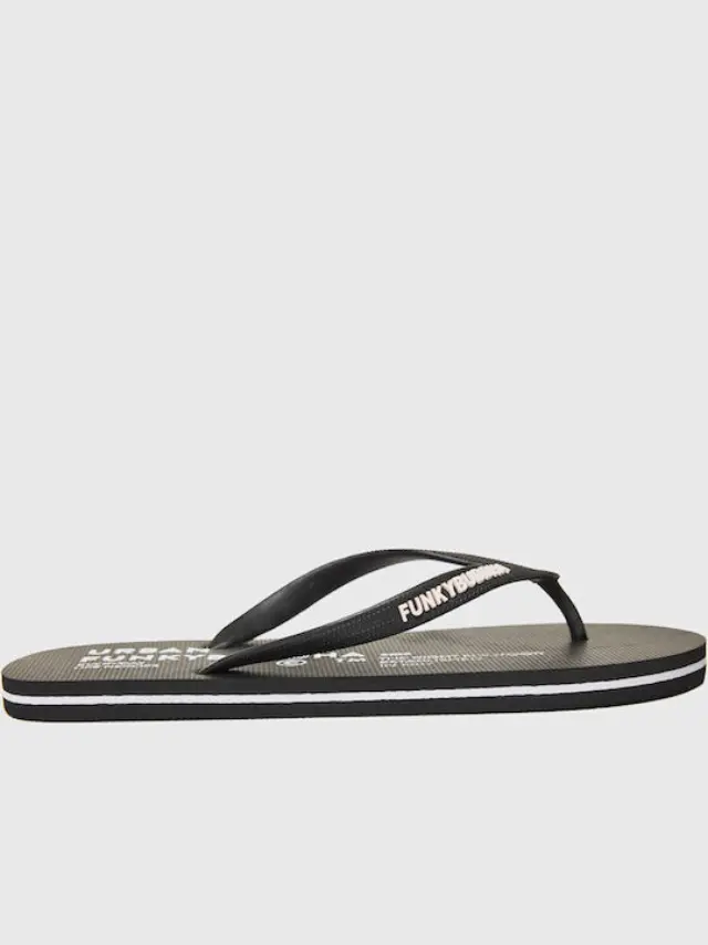 Funky Buddha Men's Flip Flops Black FBM013-008-08 - 44 2