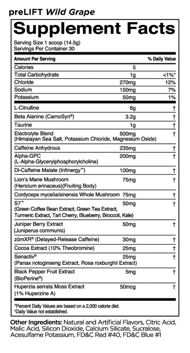 Rule1 Prelift Wild Grape, 420 g 2