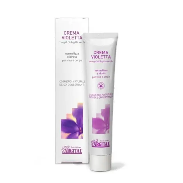 ARGITAL Violet Moisturising Cream - Φυσική Ενυδατική Κρέμα για Ευαίσθητη Επιδερμίδα, 50ml