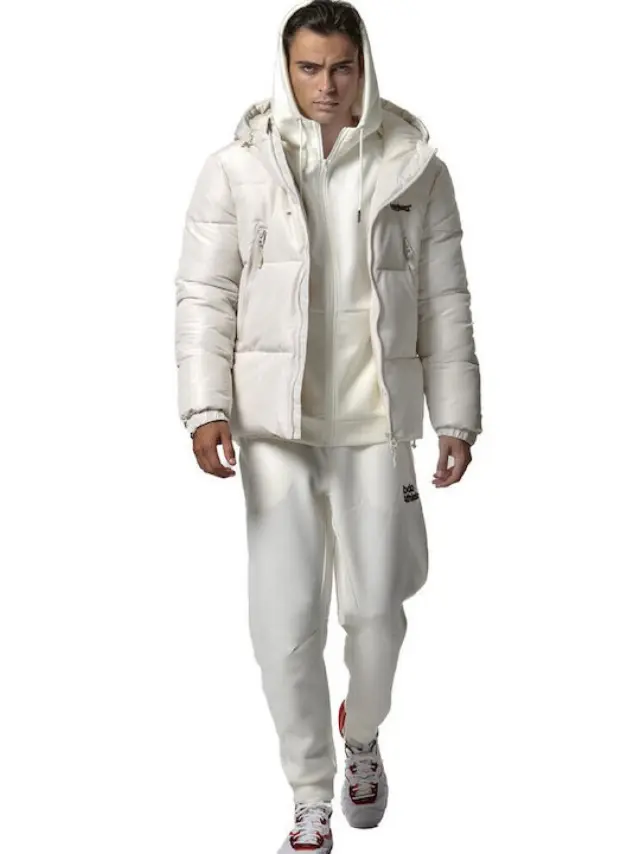 Body Action Puffer Jacket Ανδρικό Μπουφάν Sand Beige - L 2