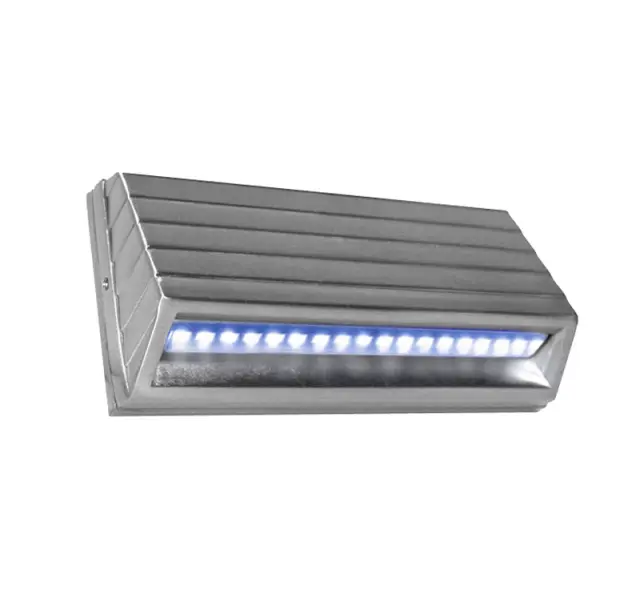LED ΦΩΤΙΣΤΙΚΟ ΑΛΟΥΜΙΝΙΟΥ ΕΞΩΤΕΡΙΚΟ ΚΥΡΤΟ 3.2W ΜΠΛΕ ΣΑΤΙΝΕ