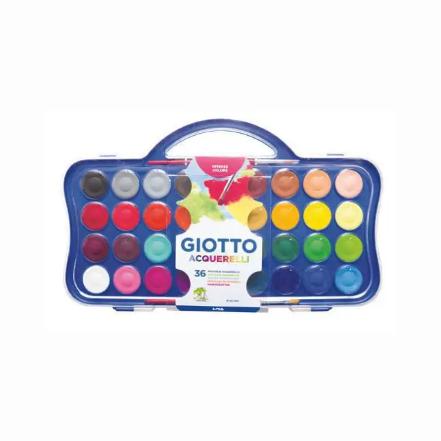 Giotto Νερομπογιές με Πινέλο 36 χρώματα (F353600)