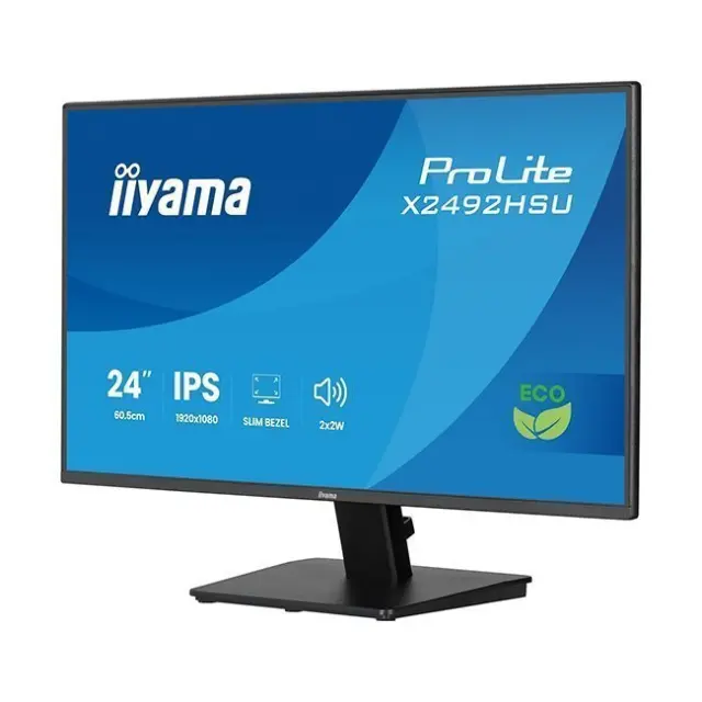 IIYAMA Monitor 24" Pro Lite X2492HSU-B1 IPS FHD Black (X2492HSU-B1) 2