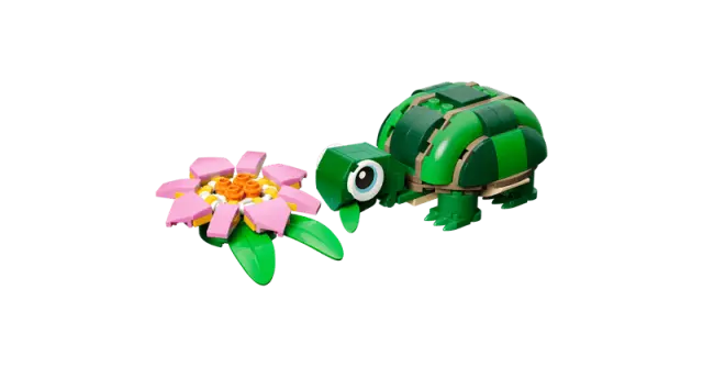 LEGO® Creator 3-in-1 Turtle with a Water Lily Flower για 7+ Ετών 124τμχ - 31377