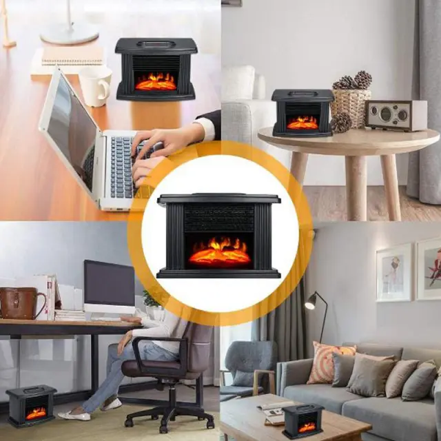 Ηλεκτρικό Τζάκι Υψηλής Απόδοσης 1000Watt Flame Heater- Μίνι Αερόθερμο Πρίζας