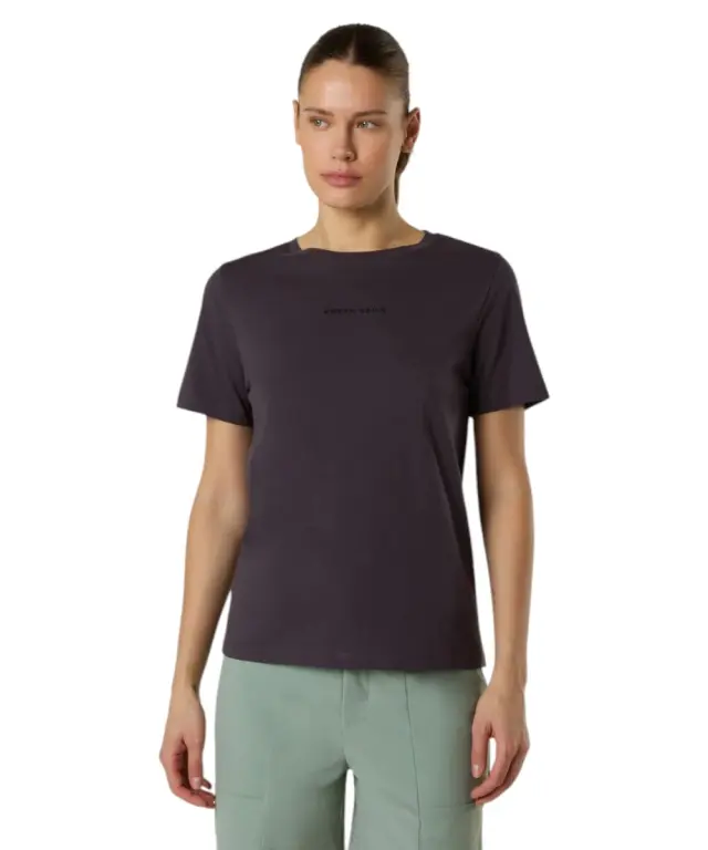 North Sails- Γυναικεία Κοντομάνικη Μπλούζα T-Shirt tonal logo 093524-000-0959 Γκρι Σκούρο 3