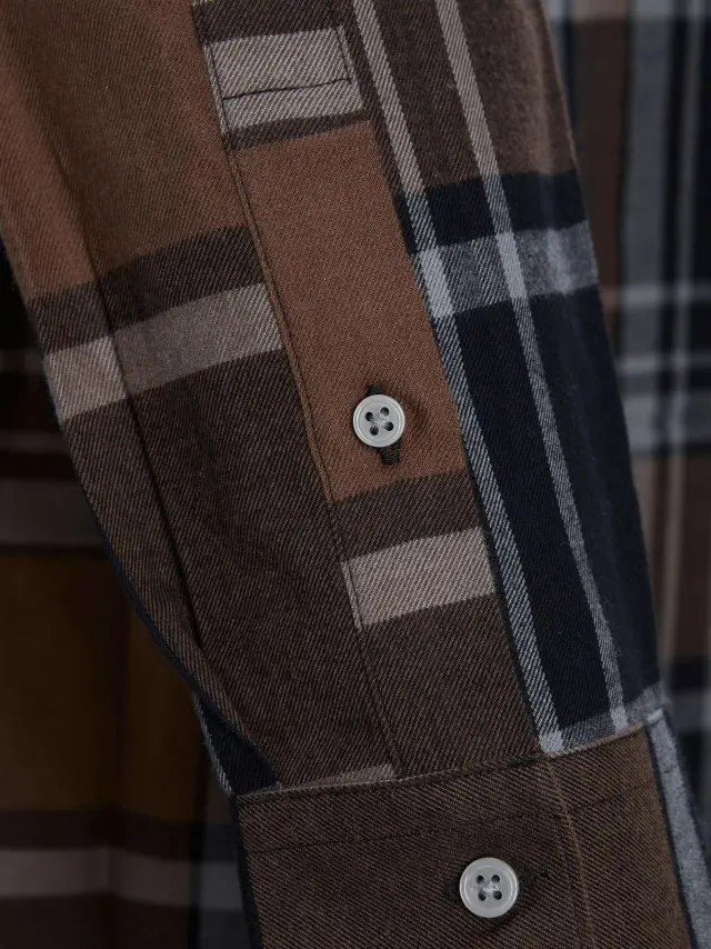 JPRBLADALLAS WINTER SHIRT L/S Fondue Fudge 2
