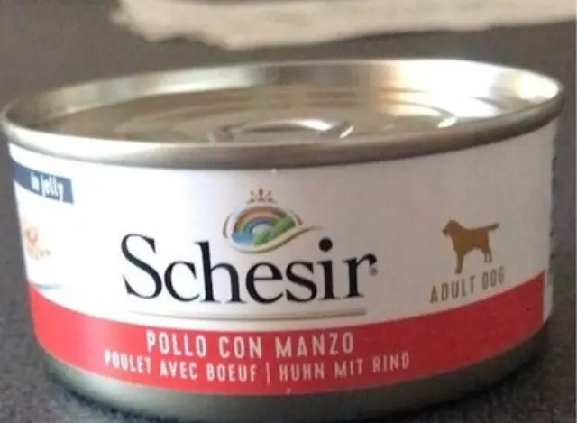 SCHESIR in jelly Chicken with beef - wet dog food - 150 g