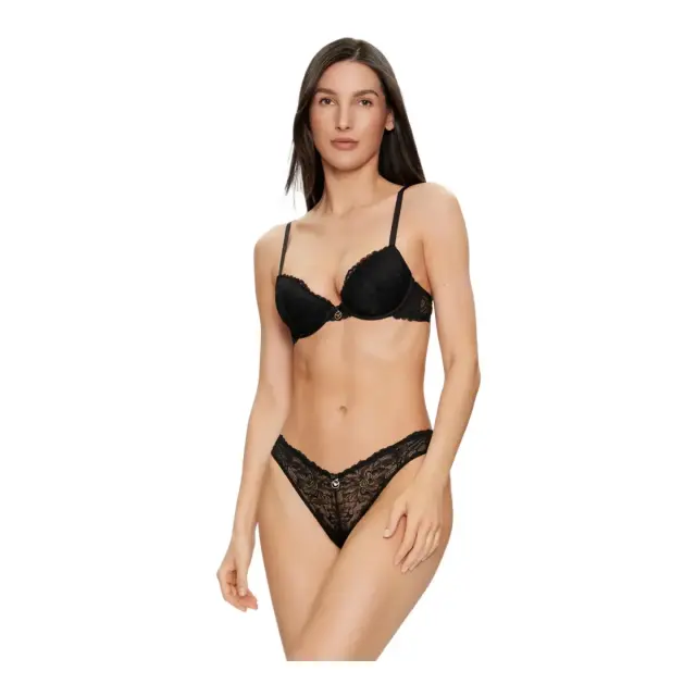 Emporio Armani Γυναικείο Brazil Lace Brief, Χρώμα Μαύρο - L 3