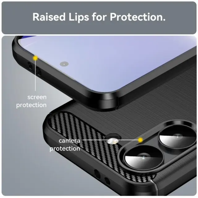 Techsuit - Carbon Silicone - Xiaomi Poco X8 Pro - Black 2