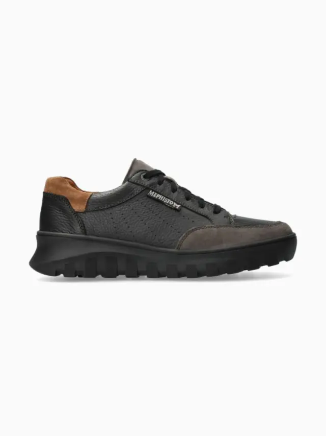 Mephisto Sneakers Ανδρικό δέρμα/δέρμα Nubuck Μαύρο MEP/FLYNN GRAPHITE 2
