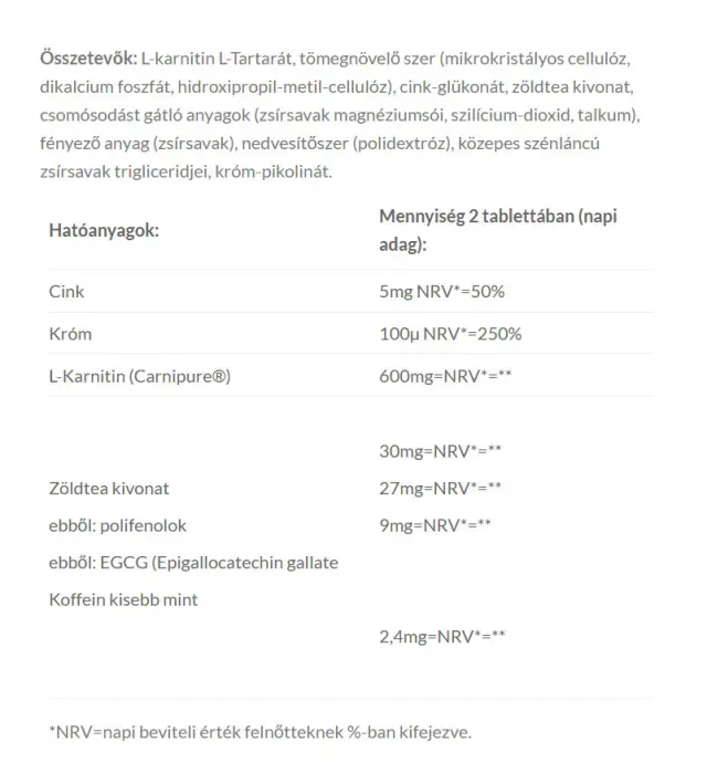 JutaVit L-Carnitine 600 mg Complex 2