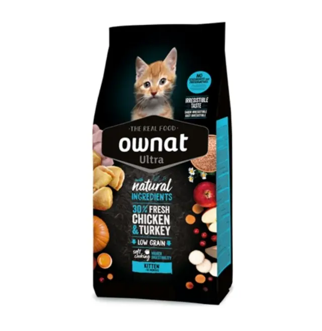 Ownat Ultra Kitten Chicken & Turkey 1.5kg Μονόχρωμο