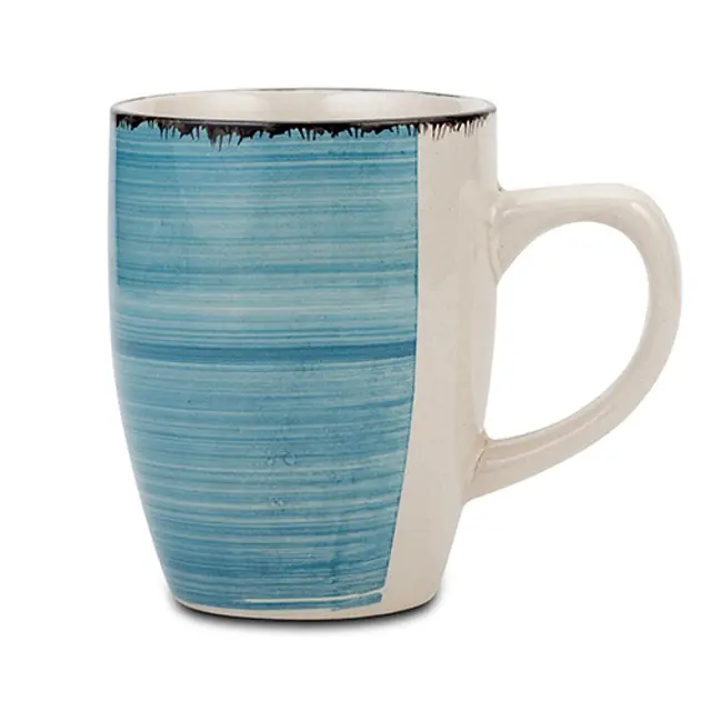 Κούπα Stoneware "Lines Faded Blue" 350ml