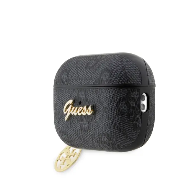 Guess 4G Script PC/PU Charm Case for AirPods Pro 2 Black 3