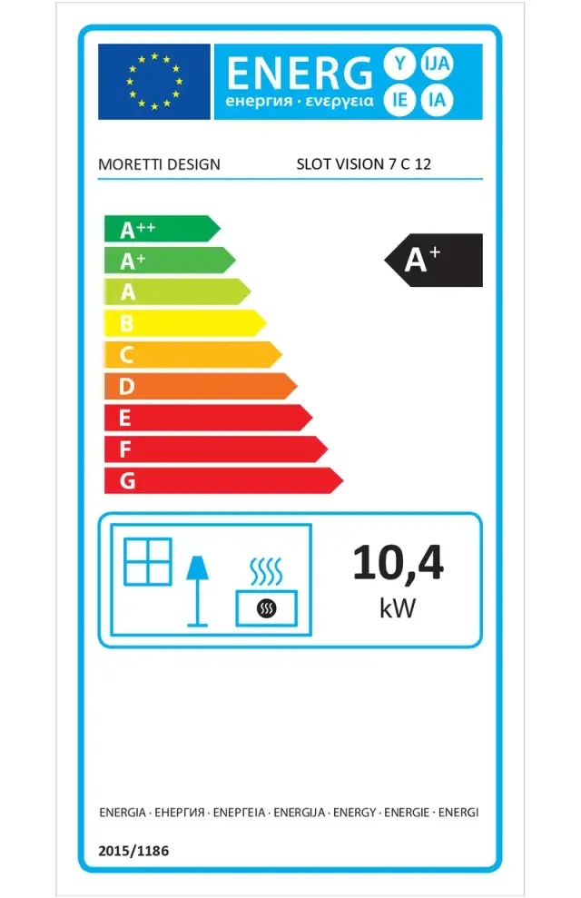 Moretti Design SLOT VISION 12 kW Ένθετο Τζάκι Pellet με Αεραγωγούς 3