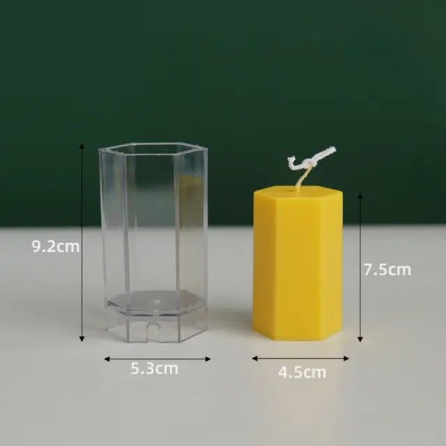 Καλούπι κεριού plexiglass, Πολύγωνο, 9.2x5.3cm 2