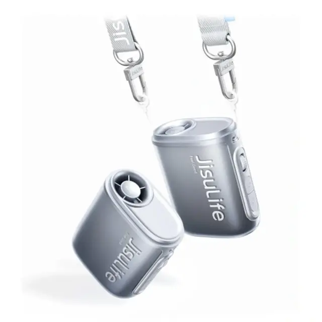 Jisulife Neck Fan 5 4500mAh Mini Fan with Lanyard Black