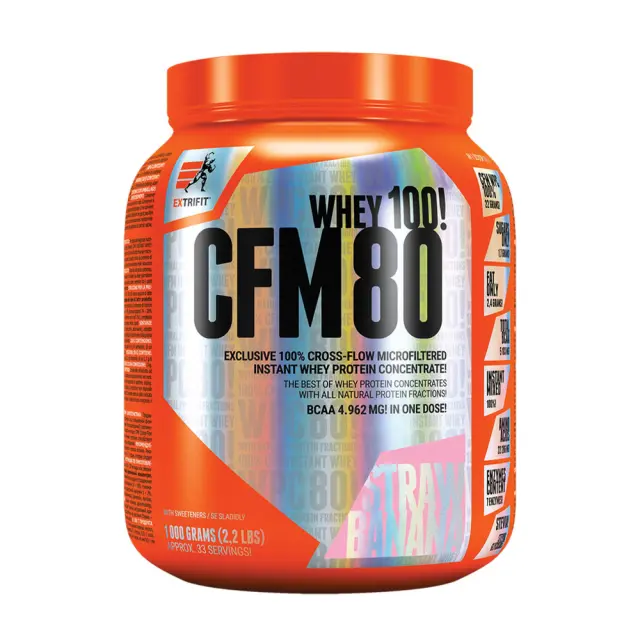 Extrifit CFM Instant Whey 80 strawberry-banana, 1000-g