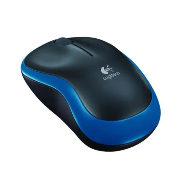 Logitech M185 Optical Mouse (2236) (Black/Blue, Wireless) (LOGM185BLKBLUE) 2