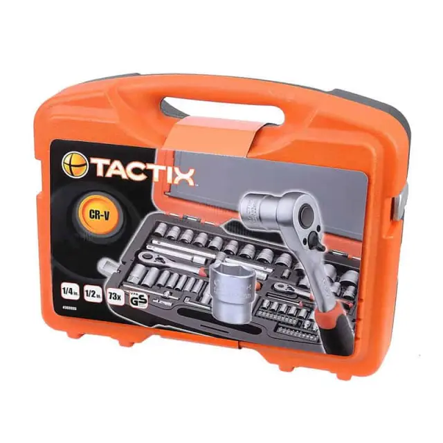 ΣΕΤ ΚΑΡΥΔΑΚΙΑ & ΜΥΤΕΣ TACTIX ΚΑΣΕΤΙΝΑ CR-V 1/4-1/2 73ΤΕΜ (365055) 2