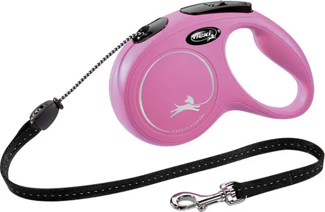 Flexi Classic Κορδόνι Medium 5m (έως 20kg) Ρόζ