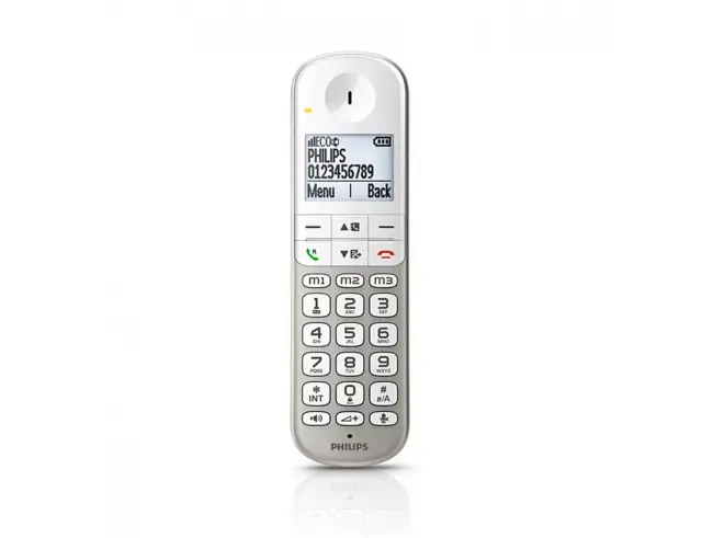 Ασύρματο Τηλέφωνο Philips XL4901S/38 με τηλεφωνικό κατάλογο, αναγνώριση κλήσεων και ανοιχτή ακρόαση - Silver XL4901S/38 2