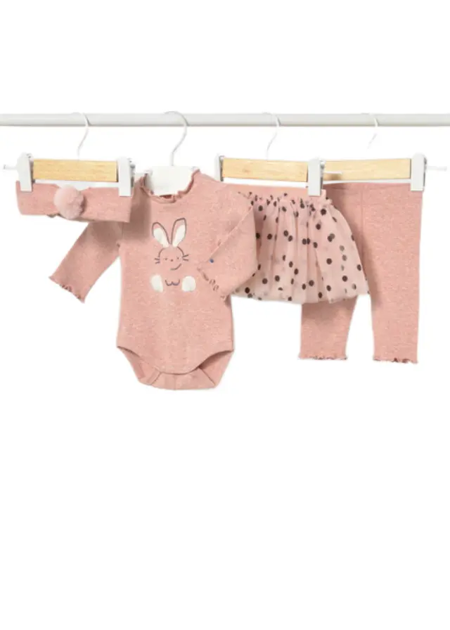 Mayoral Newborn βρεφικό σετ για κοριτσάκι με φούστα tutu 16-02810-1 - 4-6
