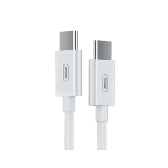 Andowl Q-SJ230 Καλώδιο Γρήγορης Φόρτισης TypeC 60W PD 1m Λευκό