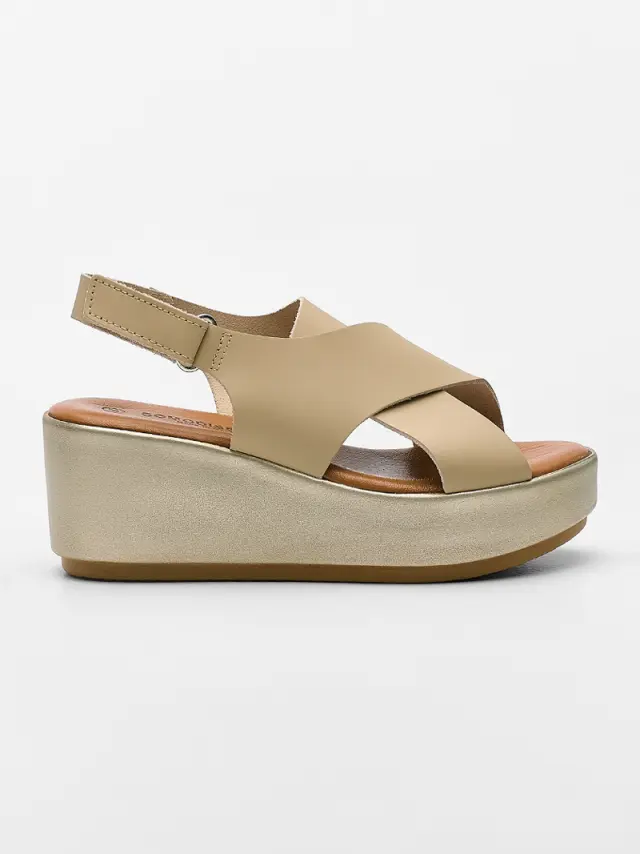 Comodissima Πέδιλα Γυναικείο δέρμα Μπεζ COM/343305 BEIGE 3