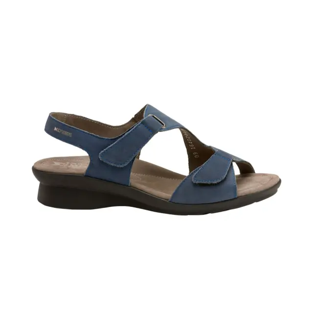 Mephisto Πέδιλα Γυναικείο δέρμα Nubuck Μπλέ MEP/PARIS NAVY