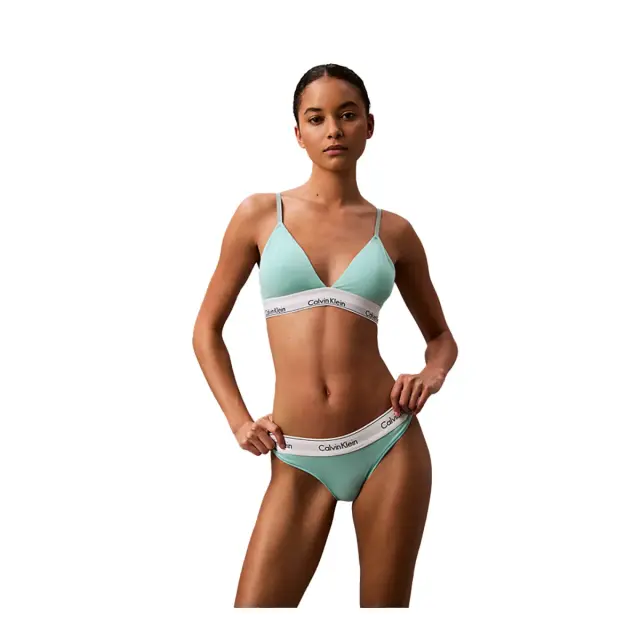 Calvin Klein Γυναικείο String Thong Modern Cotton, Χρώμα Beau Blue - L