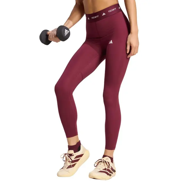 adidas Performance Women's TechFit 7/8 Leggings Μπορντό KS3390 (adidas Performance)
