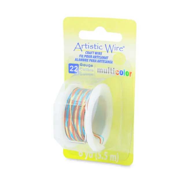 Σύρμα Artistic Wire - Ø0.64mm - Multicolor (Blue/Red/Gold) - 5.5m