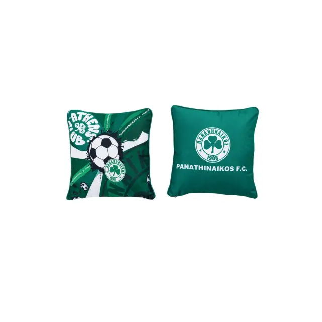 Διακοσμητική Μαξιλαροθήκη 43x43 Palamaiki PAO Green 100% Πολυέστερ 2
