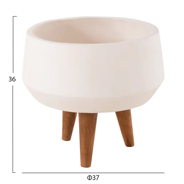 ΓΛΑΣΤΡΑ ΕΣΩΤ.ΧΩΡΟΥ FB94680.02S FIBER CEMENT ΛΕΥΚΟ--ΒΑΣΗ TEAK Φ37x36Υεκ 2