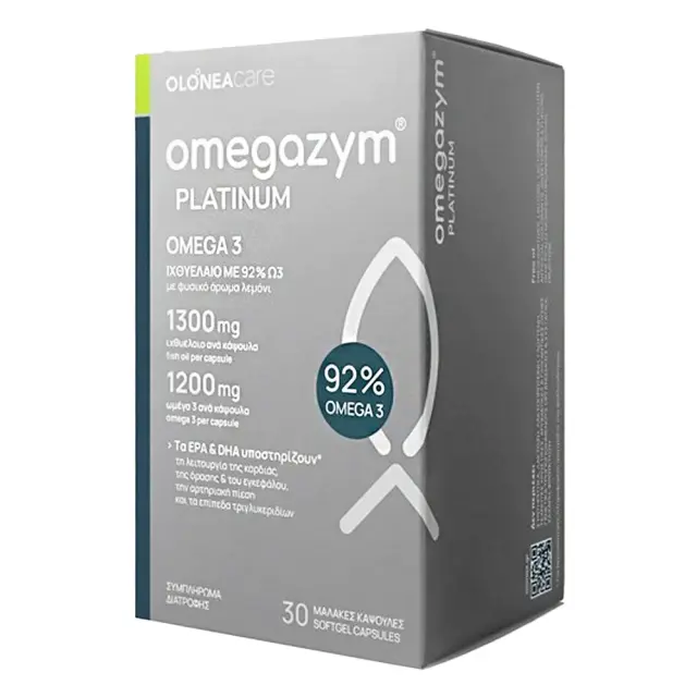 Olonea Omegazym Platinum Ιχθυέλαιο 1300mg 30 μαλακές κάψουλες