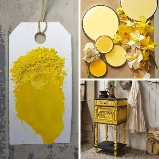 Χρώμα παλαίωσης Milk Paint Narcissus, 150gr, Maja's Memories