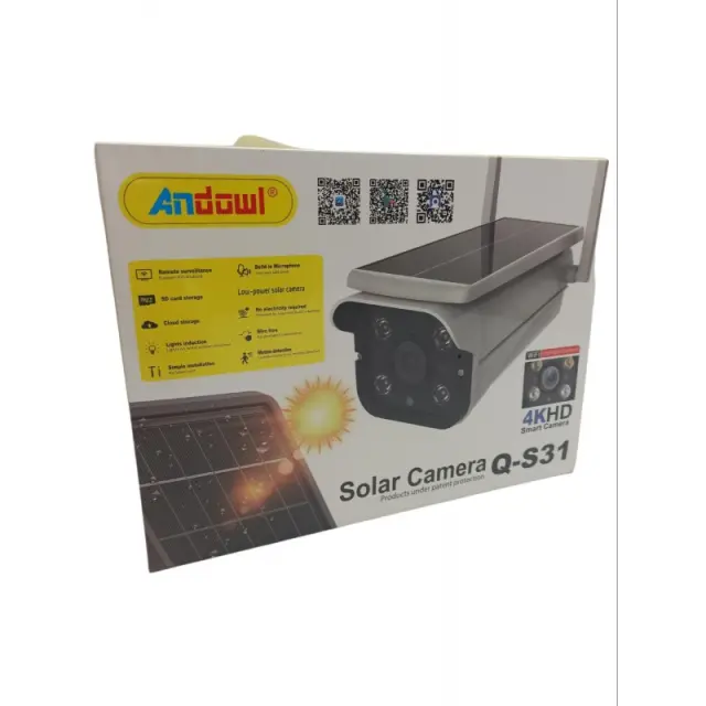 WIFI CAMERA 4K ΜΕ ΗΛΙΑΚΟ ΠΑΝΕΛ ANDOWL Q-S31 2