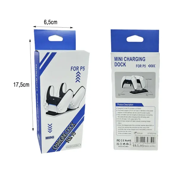 Mini Βάση Φόρτισης για Χειριστήρια PS5 - Mini Charging Dock for PS5 Controllers 0185016 3