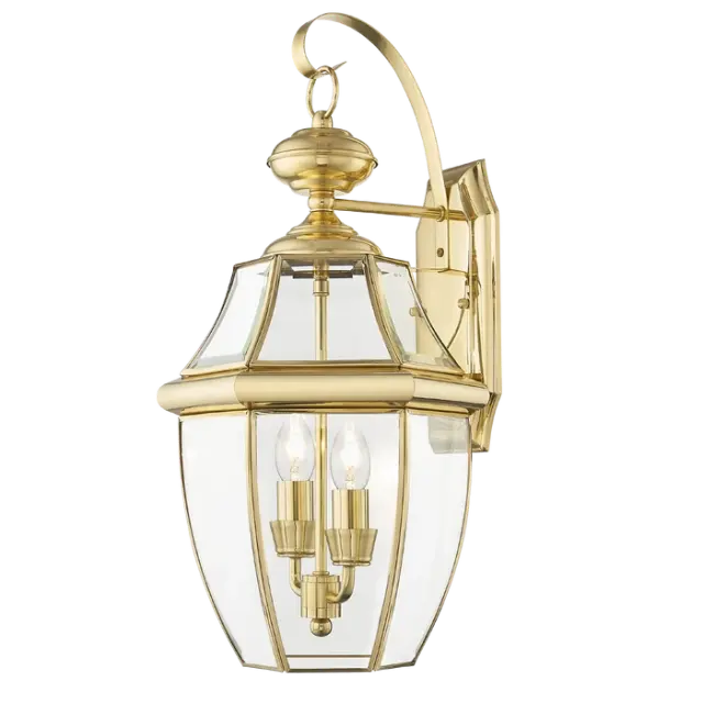 Sconce WHITLEY W02071AU επιτοίχιο φωτιστικό σε χρυσό με κλασική αίσθηση φαναριού